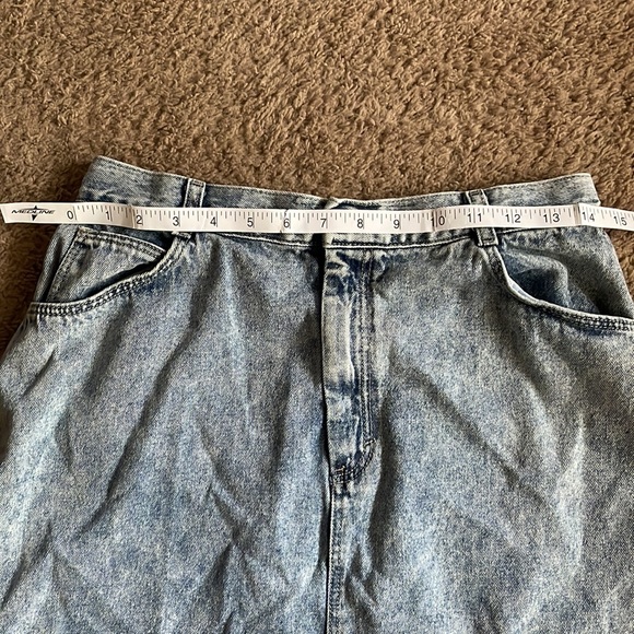 Pizzazz Denim Acid Wash Skirt - Picture 5 of 5